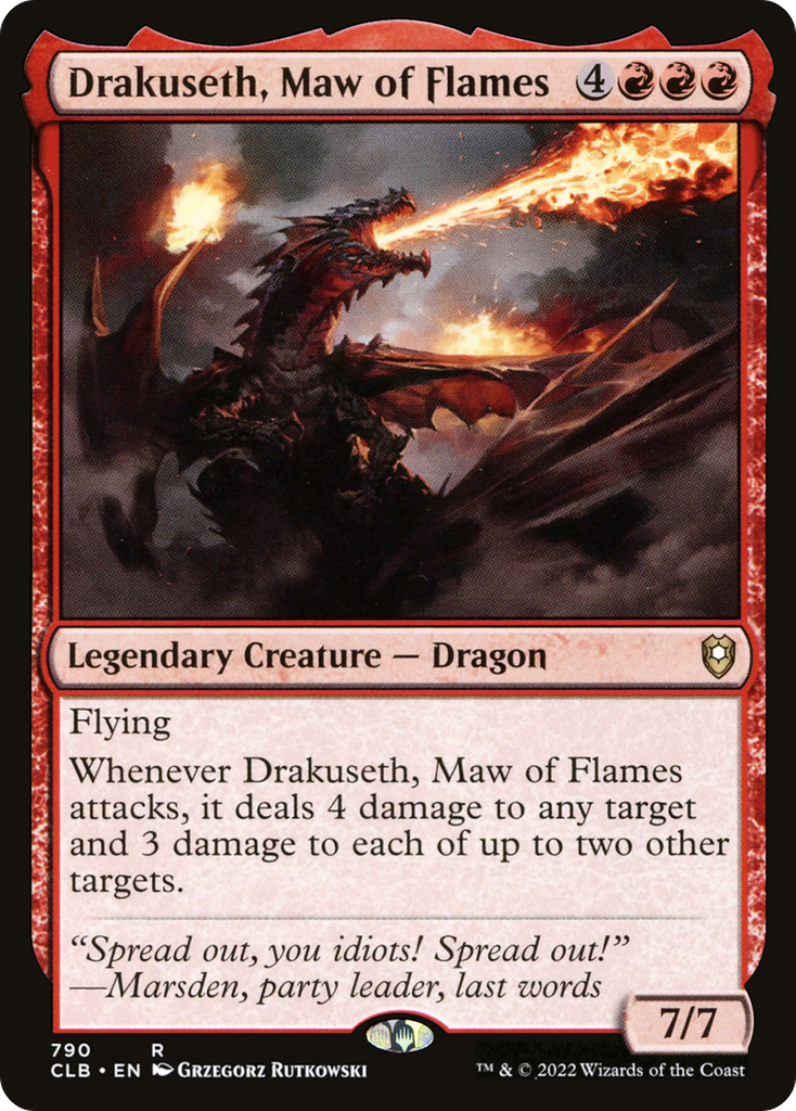 Magic: The Gathering - Drakuseth, Maw of Flames - Commander Legends: Battle for Baldur's Gate