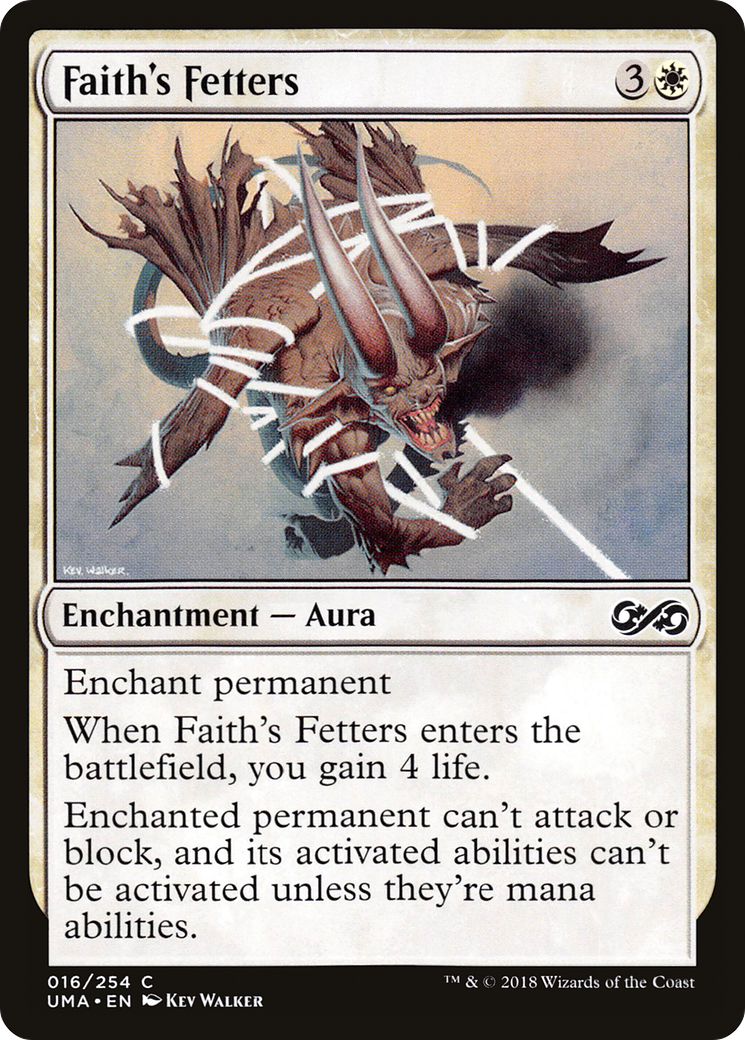 Magic: The Gathering - Faith's Fetters Foil - Ultimate Masters