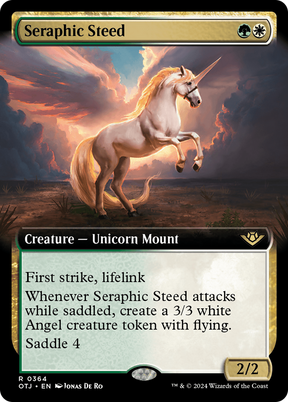 Magic: The Gathering - Seraphic Steed Foil - Outlaws of Thunder Junction