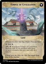 Magic: The Gathering - Ojer Taq, Deepest Foundation // Temple of Civilization Foil - The Lost Caverns of Ixalan