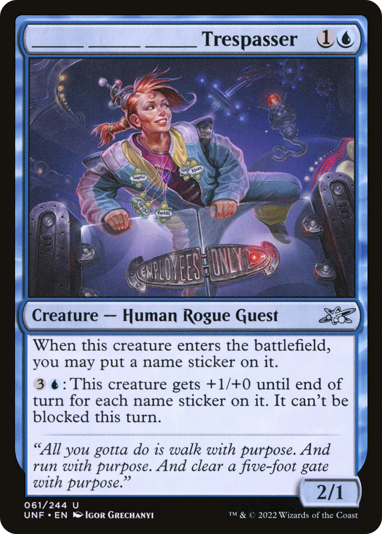 Magic: The Gathering - _____ _____ _____ Trespasser - Unfinity