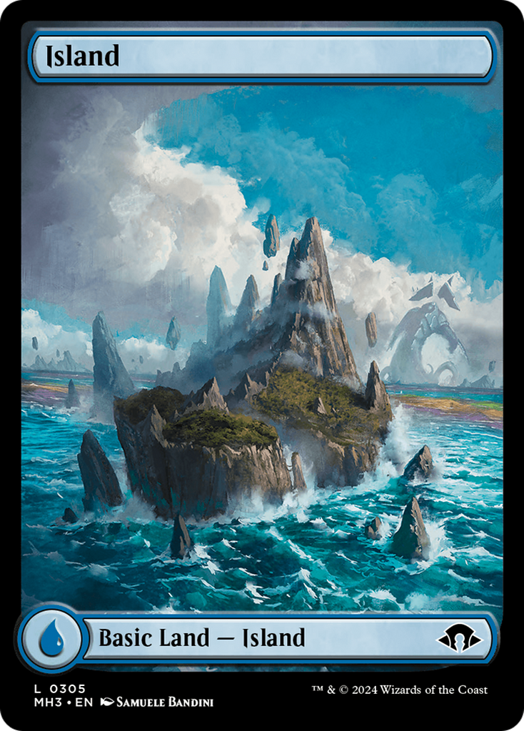 Magic: The Gathering - Island #305 Foil - Modern Horizons 3