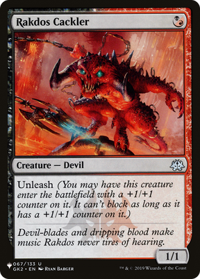 Magic: The Gathering - Rakdos Cackler - The List