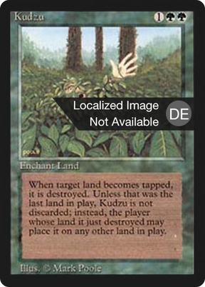 Magic: The Gathering - Kudzu - Foreign Black Border