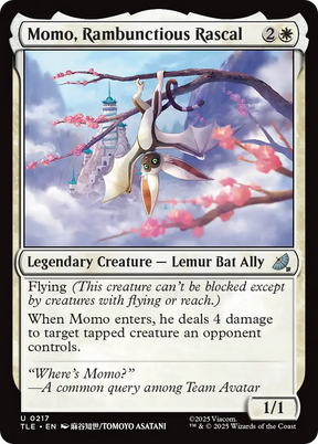 Magic: The Gathering - Momo, Rambunctious Rascal Foil - Avatar: The Last Airbender Eternal