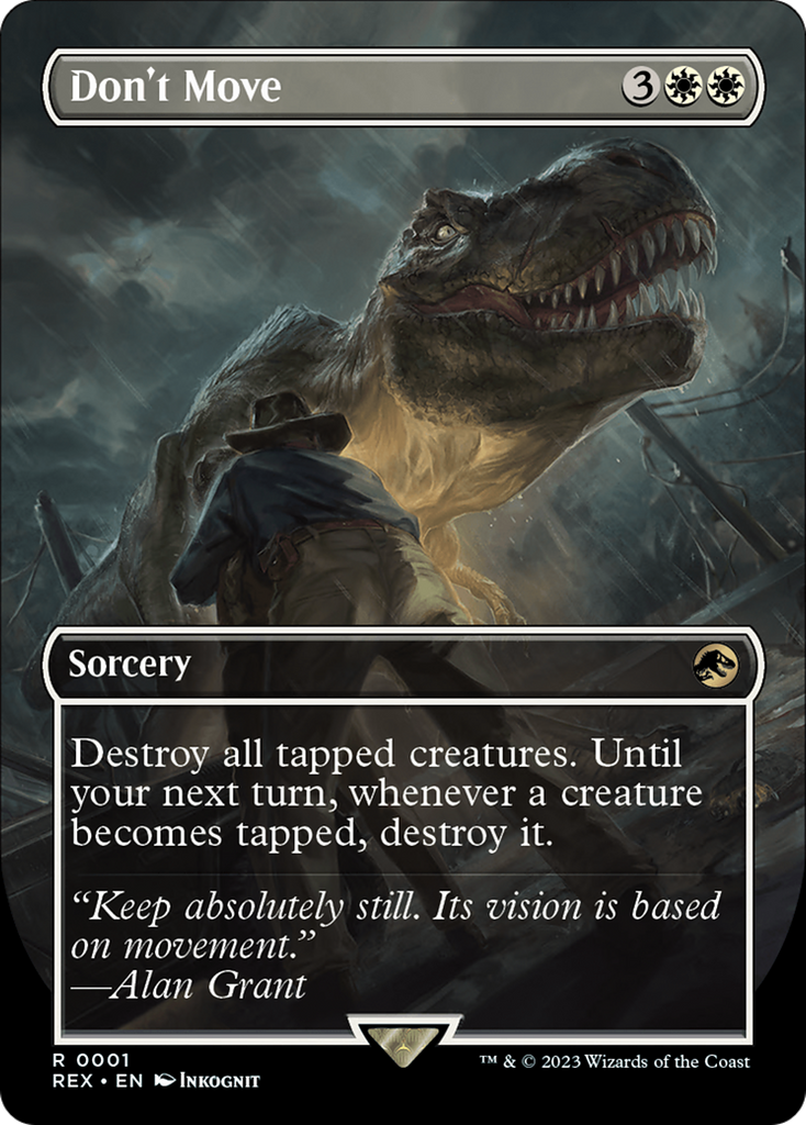 Magic: The Gathering - Don't Move Foil - Jurassic World Collection