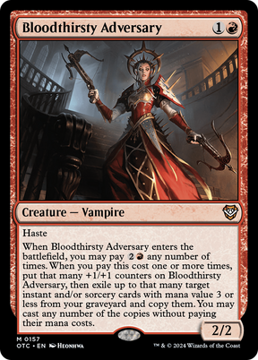 Magic: The Gathering - Bloodthirsty Adversary - Outlaws of Thunder Junction Commander