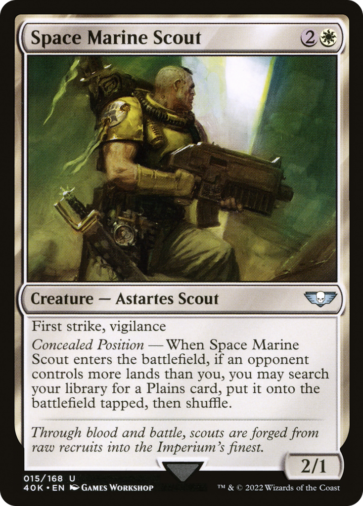 Magic: The Gathering - Space Marine Scout - Warhammer 40000 Commander