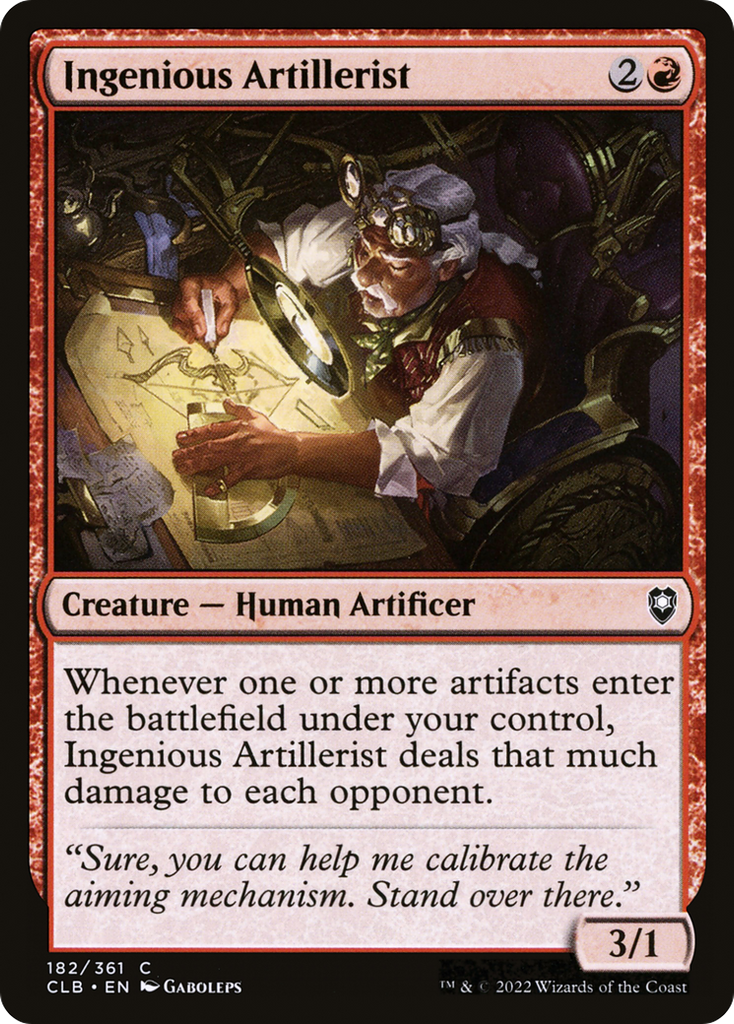 Magic: The Gathering - Ingenious Artillerist - Commander Legends: Battle for Baldur's Gate