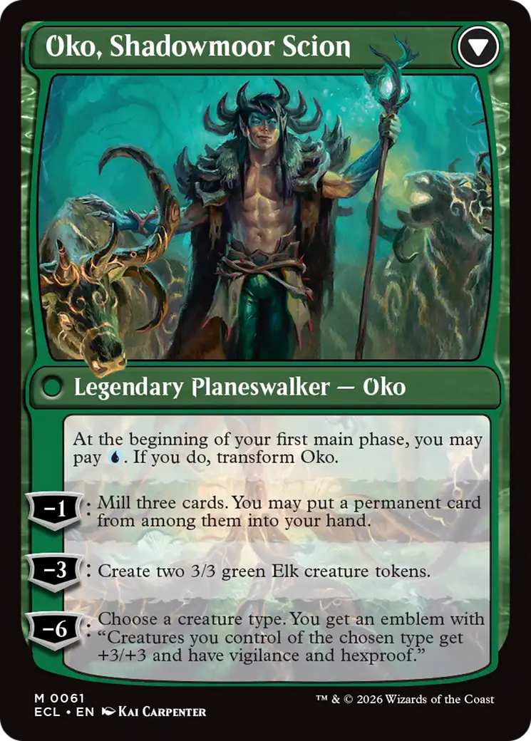 Magic: The Gathering - Oko, Lorwyn Liege // Oko, Shadowmoor Scion - Lorwyn Eclipsed