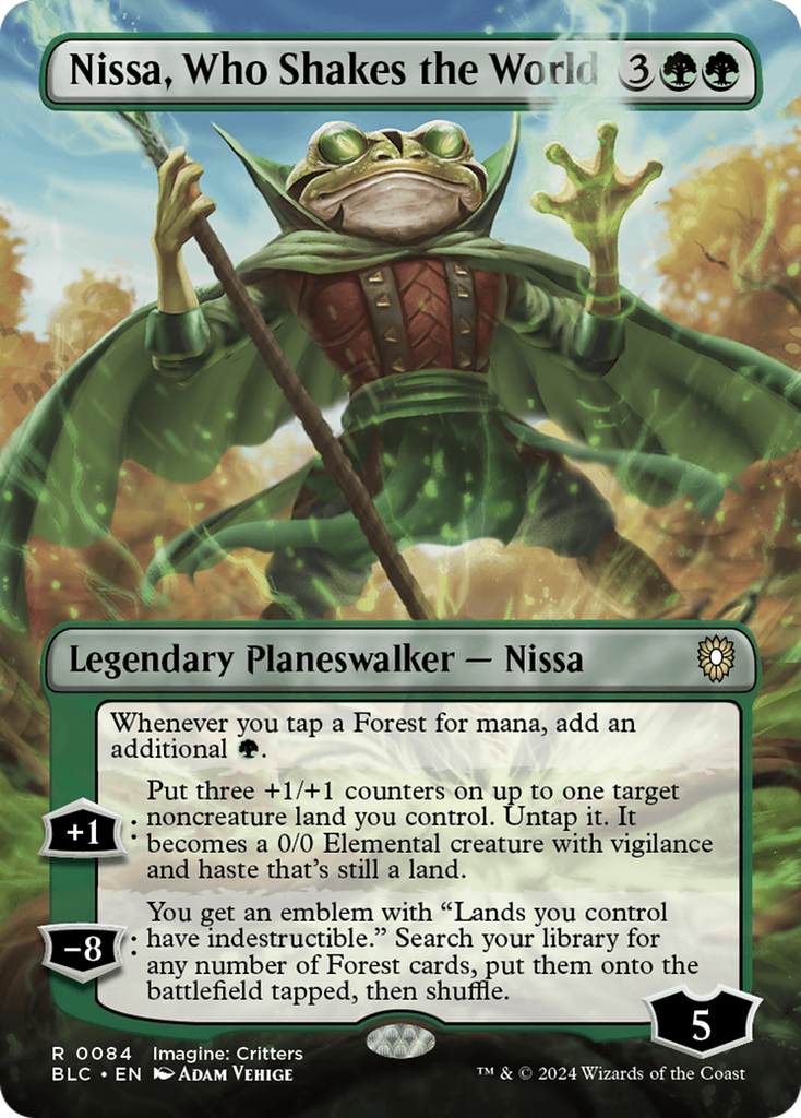 Magic: The Gathering - Nissa, Who Shakes the World Foil - Bloomburrow Commander