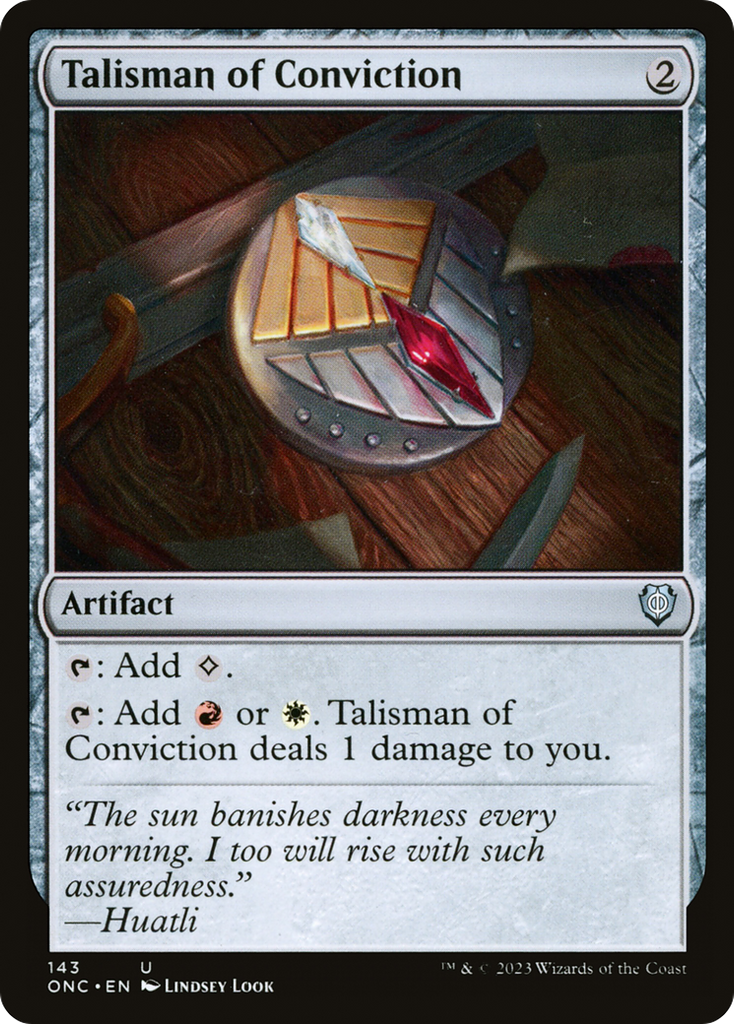 Magic: The Gathering - Talisman of Conviction - Phyrexia: All Will Be One Commander