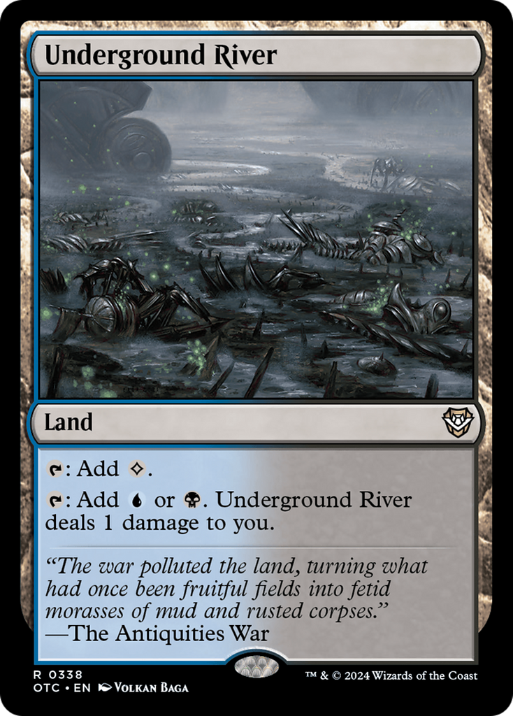 Magic: The Gathering - Underground River - Outlaws of Thunder Junction Commander