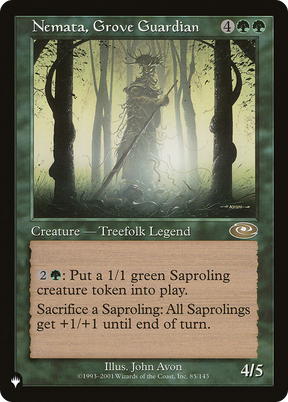 Magic: The Gathering - Nemata, Grove Guardian - The List
