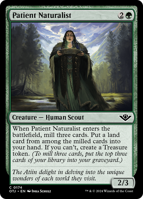 Magic: The Gathering - Patient Naturalist Foil - Outlaws of Thunder Junction