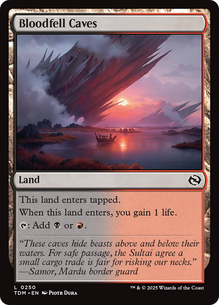 Magic: The Gathering - Bloodfell Caves Foil - Tarkir: Dragonstorm