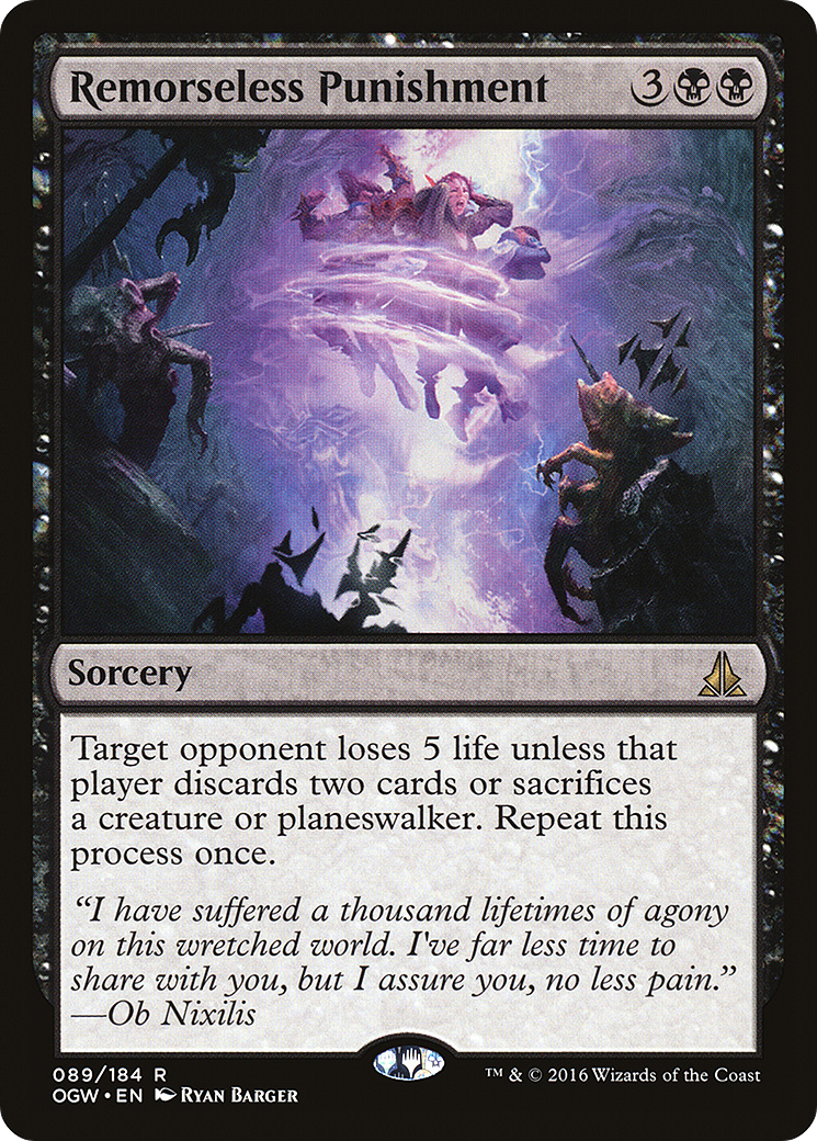 Magic: The Gathering - Remorseless Punishment Foil - Oath of the Gatewatch