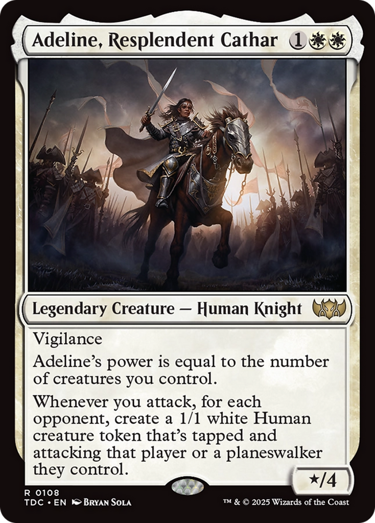 Magic: The Gathering - Adeline, Resplendent Cathar - Tarkir: Dragonstorm Commander