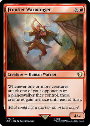 Magic: The Gathering - Frontier Warmonger - Tales of Middle-earth Commander