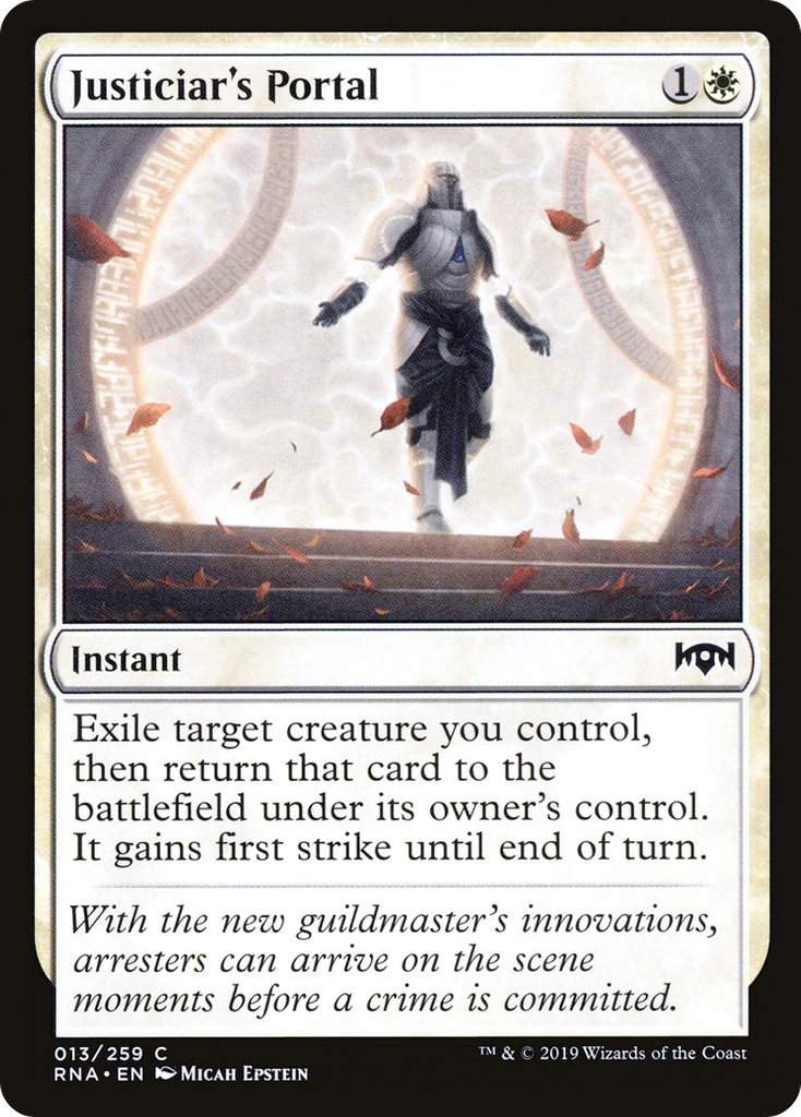 Magic: The Gathering - Justiciar's Portal Foil - Ravnica Allegiance