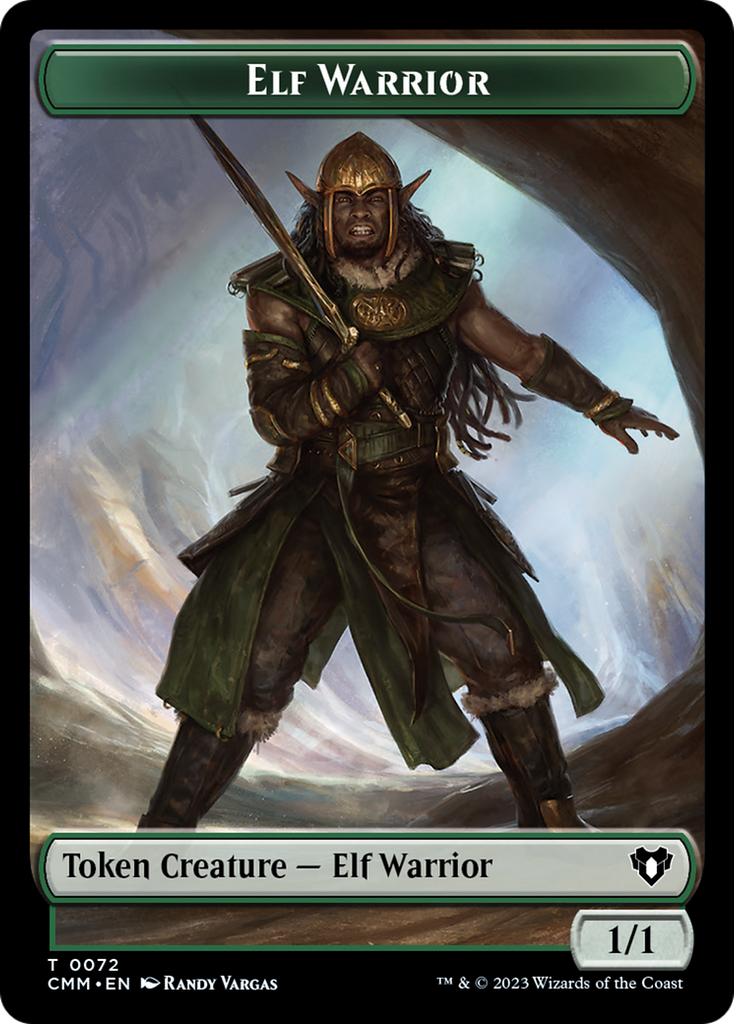 Magic: The Gathering - Elf Warrior Token - Commander Masters Tokens