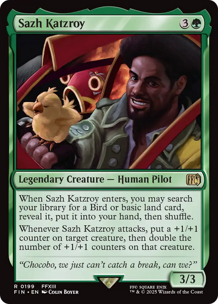 Magic: The Gathering - Sazh Katzroy Foil - Final Fantasy