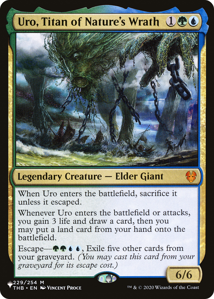 Magic: The Gathering - Uro, Titan of Nature's Wrath - The List