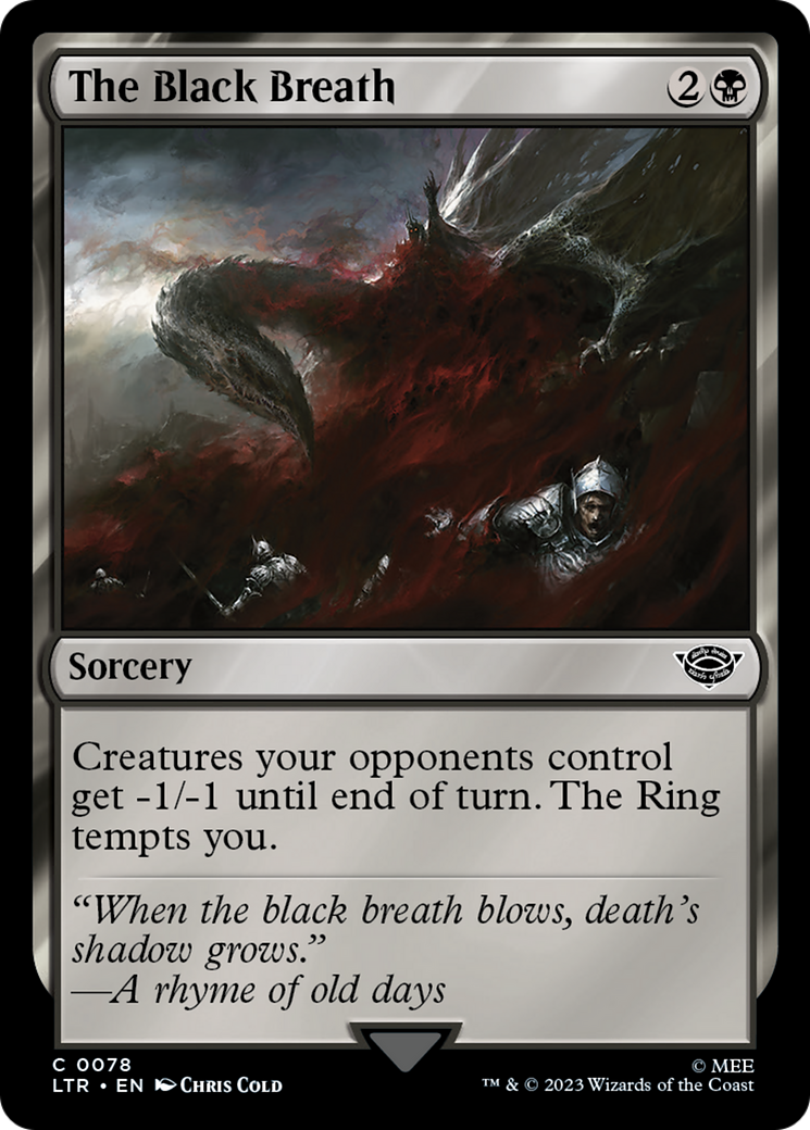 Magic: The Gathering - The Black Breath - The Lord of the Rings: Tales of Middle-earth