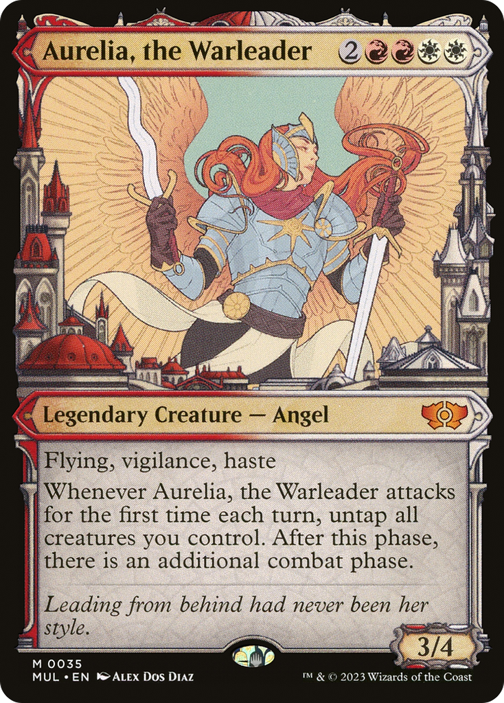 Magic: The Gathering - Aurelia, the Warleader Foil - Multiverse Legends