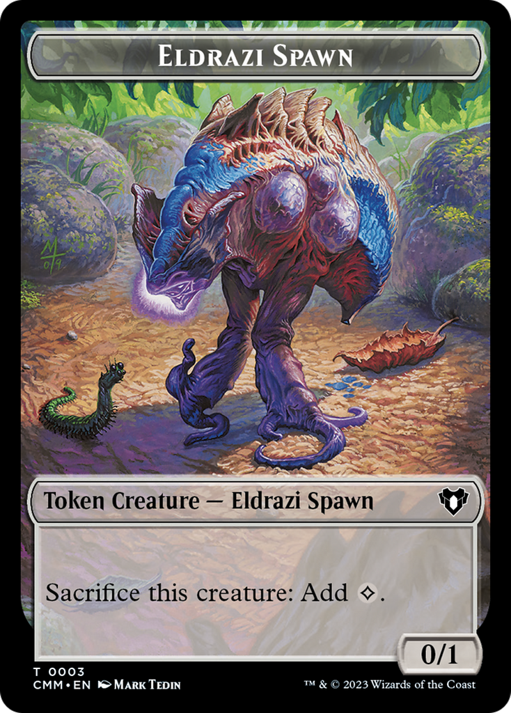 Magic: The Gathering - Eldrazi Spawn Token - Commander Masters Tokens