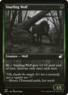 Magic: The Gathering - Snarling Wolf - Innistrad: Double Feature