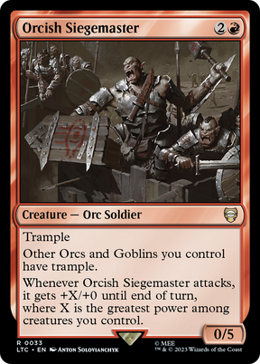 Magic: The Gathering - Orcish Siegemaster - Tales of Middle-earth Commander