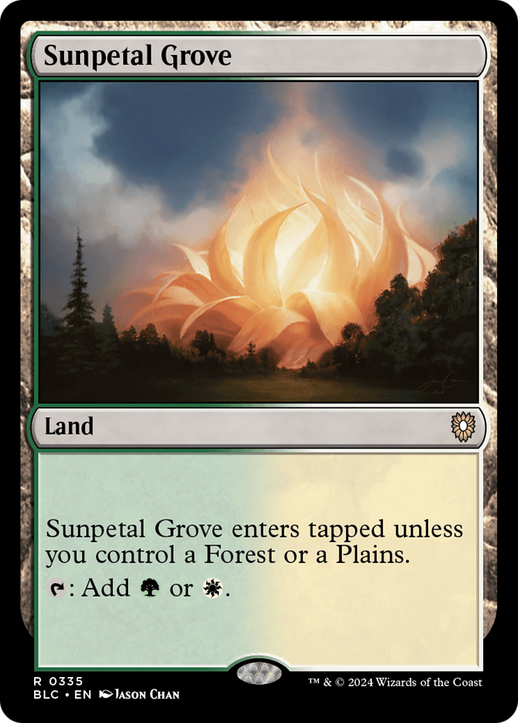 Magic: The Gathering - Sunpetal Grove - Bloomburrow Commander