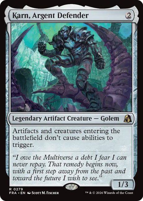 Magic: The Gathering - Karn, Argent Defender - Reality Fracture