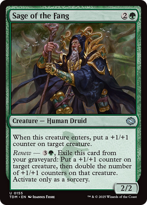 Magic: The Gathering - Sage of the Fang Foil - Tarkir: Dragonstorm