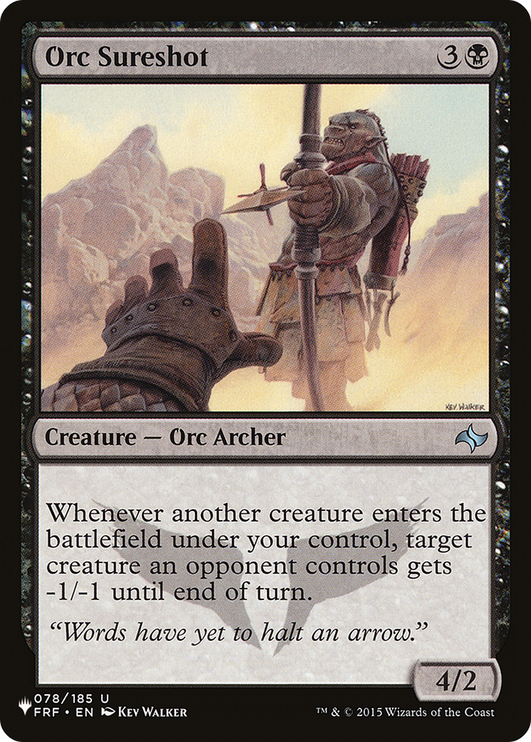 Magic: The Gathering - Orc Sureshot - The List