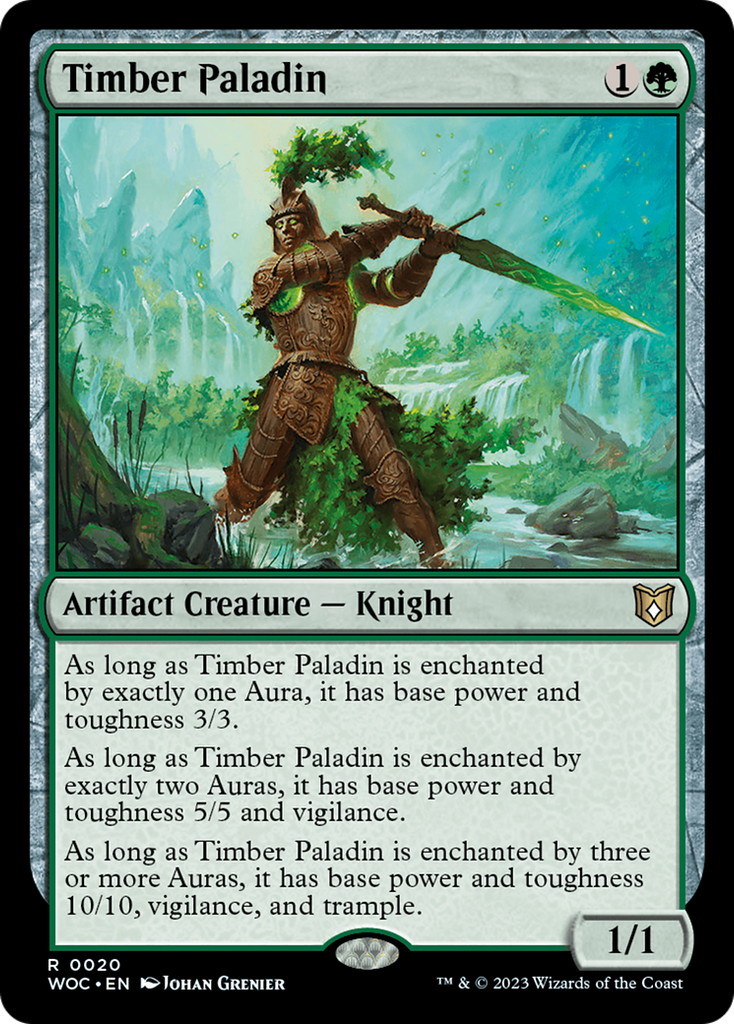 Magic: The Gathering - Timber Paladin Foil - Wilds of Eldraine Commander