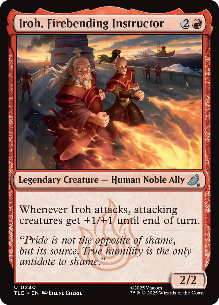 Magic: The Gathering - Iroh, Firebending Instructor Foil - Avatar: The Last Airbender Eternal