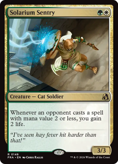 Magic: The Gathering - Solarium Sentry Foil - Reality Fracture