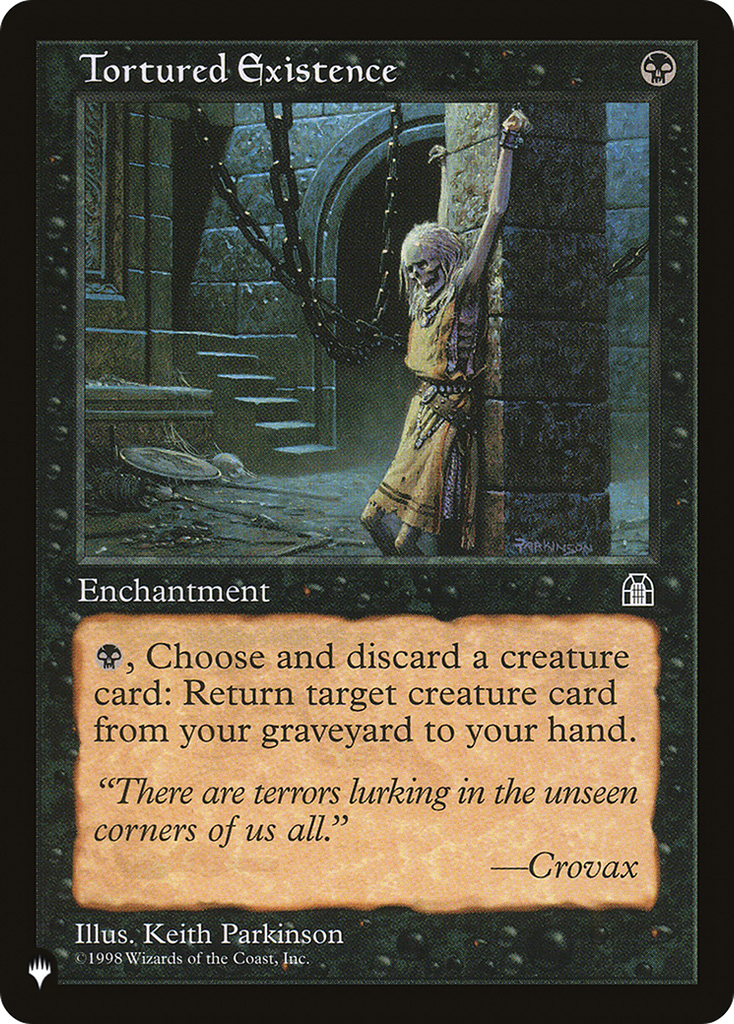 Magic: The Gathering - Tortured Existence - The List