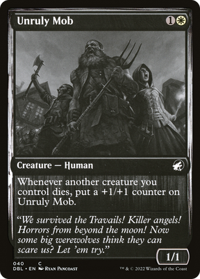 Magic: The Gathering - Unruly Mob - Innistrad: Double Feature