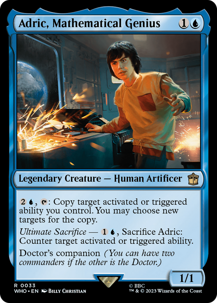 Magic: The Gathering - Adric, Mathematical Genius - Doctor Who