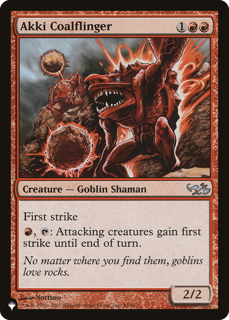 Magic: The Gathering - Akki Coalflinger - The List