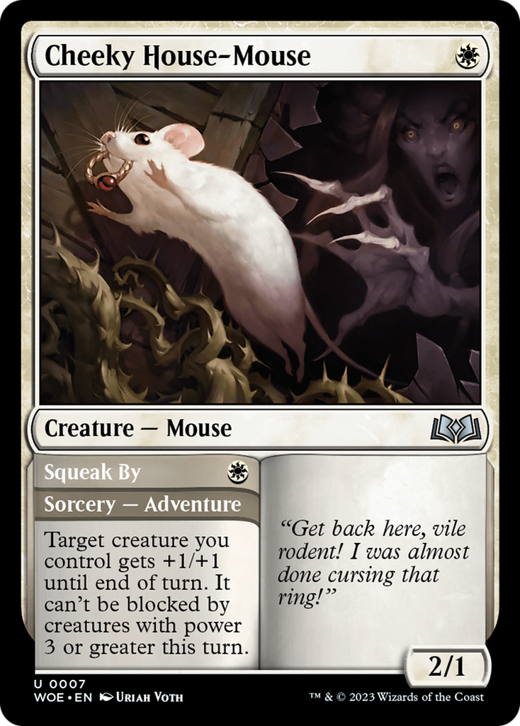 Magic: The Gathering - Cheeky House-Mouse // Squeak By - Wilds of Eldraine