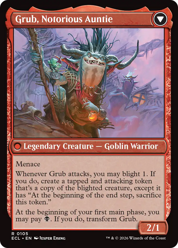 Magic: The Gathering - Grub, Storied Matriarch // Grub, Notorious Auntie Foil - Lorwyn Eclipsed