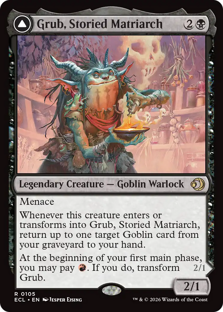 Magic: The Gathering - Grub, Storied Matriarch // Grub, Notorious Auntie Foil - Lorwyn Eclipsed