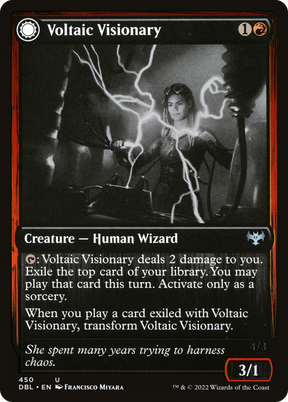 Magic: The Gathering - Voltaic Visionary // Volt-Charged Berserker - Innistrad: Double Feature