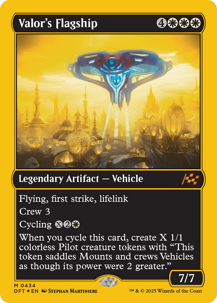 Magic: The Gathering - Valor's Flagship Foil - Aetherdrift