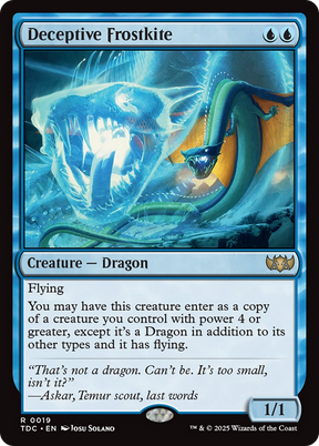 Magic: The Gathering - Deceptive Frostkite - Tarkir: Dragonstorm Commander