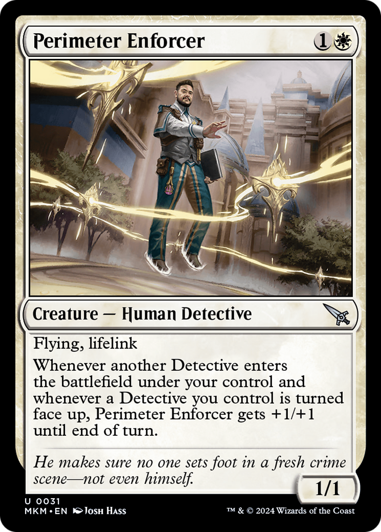 Magic: The Gathering - Perimeter Enforcer Foil - Murders at Karlov Manor